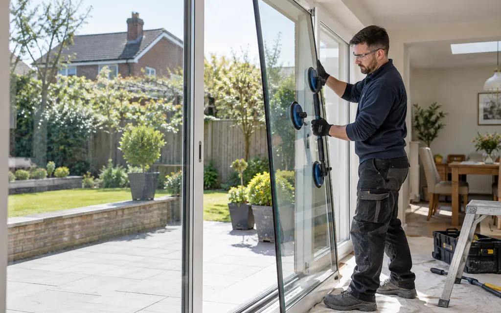 safety glass installation