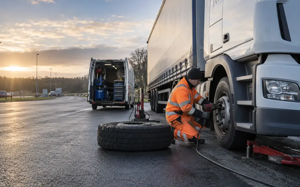 mobile damaged tyre replacement