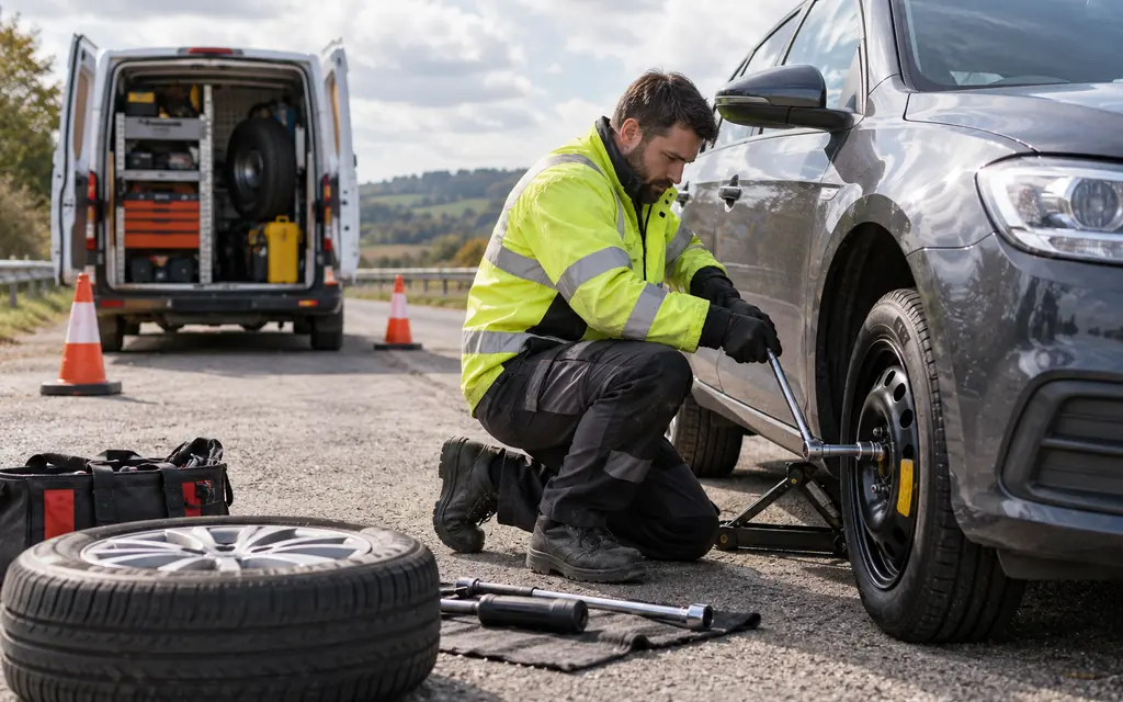 mobile low profile tyre fitting