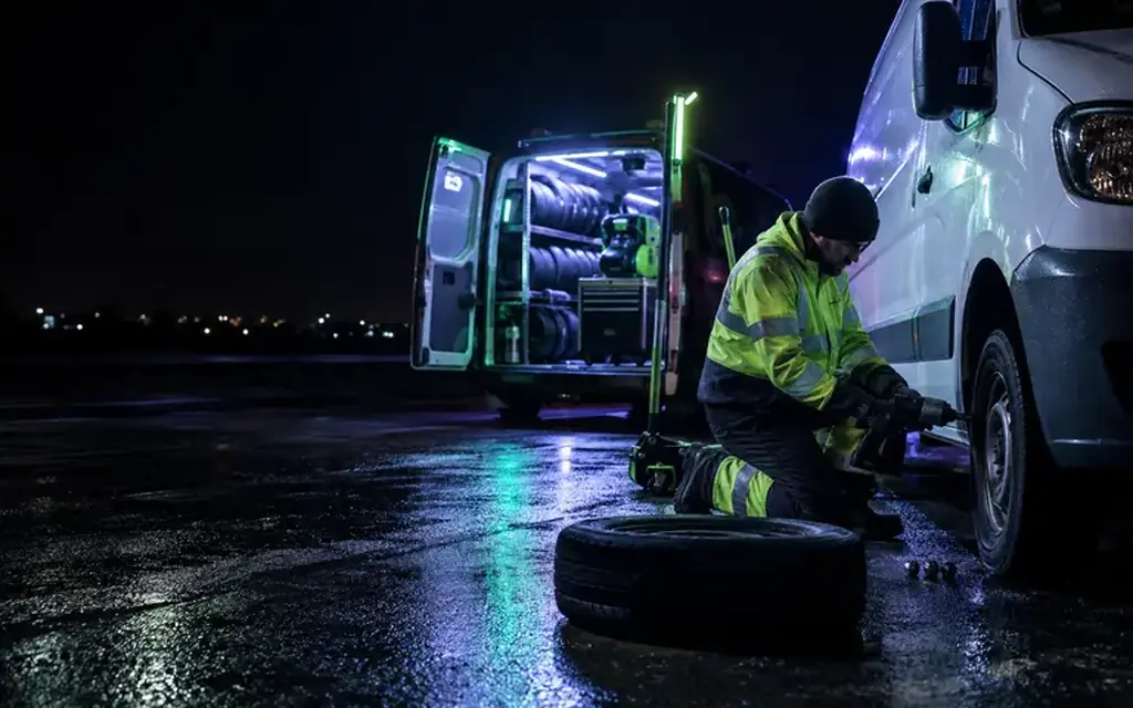 mobile tyre pressure check