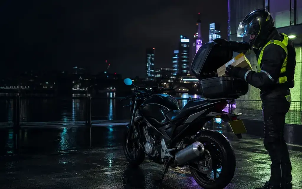 hospital motorcycle courier