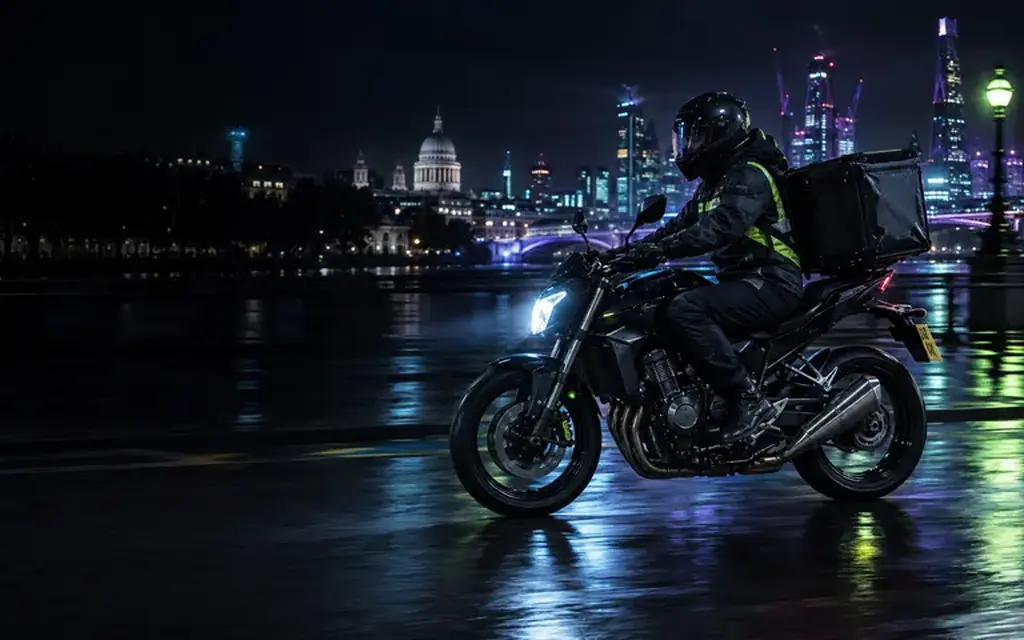 motorbike event pass delivery to venue reception