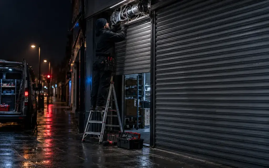 roller shutter anti fall device repair