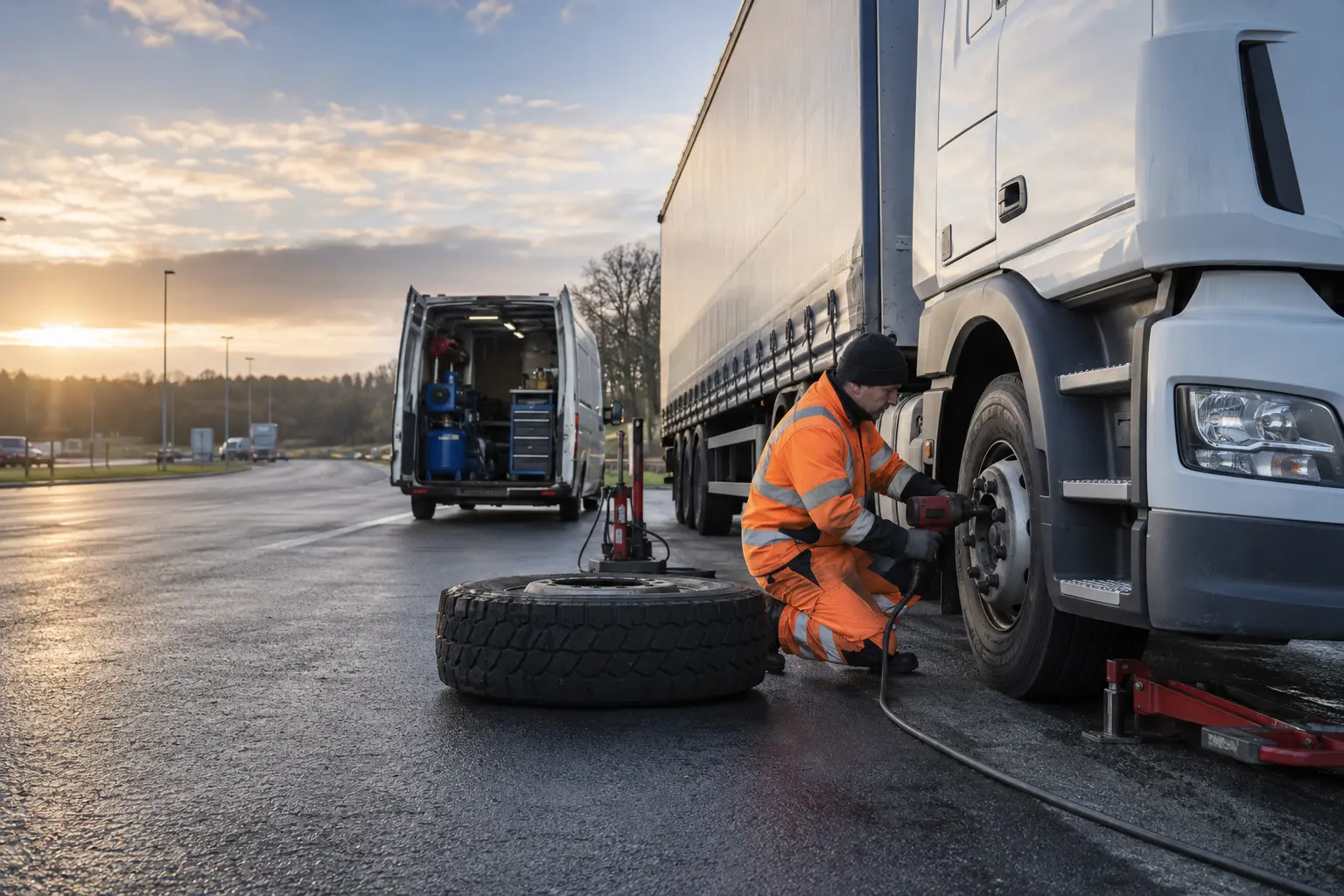 HGV wheel safety inspection