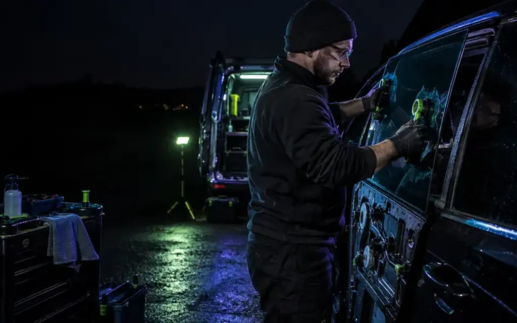 bus side glass replacement